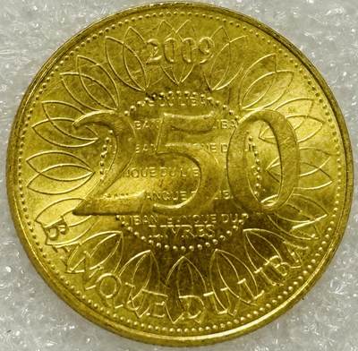 文馨钱币收藏第 302 场，国外回流老铜币，中东阿拉伯地区，拉美等国货币，30 号 1 号二连拍，长期接代拍业务，预计 4 月 4-5 号发货 原铜光品相 2009 年黎巴嫩 250 弗里