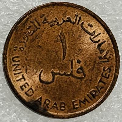 文馨钱币收藏第 302 场，国外回流老铜币，中东阿拉伯地区，拉美等国货币，30 号 1 号二连拍，长期接代拍业务，预计 4 月 4-5 号发货 原铜光 1973 阿联酋1 费尔