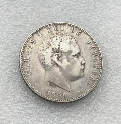 世界钱币专场拍卖 每周二开拍 1899年葡萄牙卡洛斯一世1000瑞斯银币 