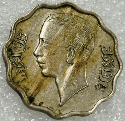 文馨钱币收藏第 302 场，国外回流老铜币，中东阿拉伯地区，拉美等国货币，30 号 1 号二连拍，长期接代拍业务，预计 4 月 4-5 号发货 少见极美品 1938 年伊拉克第二任国王加齐 4 费尔 I 版，首发年只发行两年