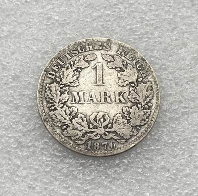 世界钱币专场拍卖 每周二开拍 1876年德国普鲁士1马克银币