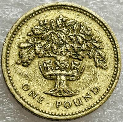 文馨钱币收藏第 302 场，国外回流老铜币，中东阿拉伯地区，拉美等国货币，30 号 1 号二连拍，长期接代拍业务，预计 4 月 4-5 号发货 1992 年英国英格兰橡树 1 磅