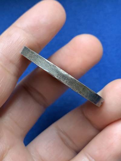 《竞宝斋》第485场 周日，周一，周二 3场连拍 （全场包邮）20级店铺 欢迎送拍 法国结婚纪念银章，38.25g，40.7mm，手指边铭，边有轻磕