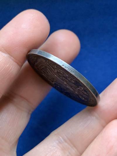 《竞宝斋》第485场 周日，周一，周二 3场连拍 （全场包邮）20级店铺 欢迎送拍 法国里昂世博会银质代币，22.55g，37.5mm，蜜蜂边铭