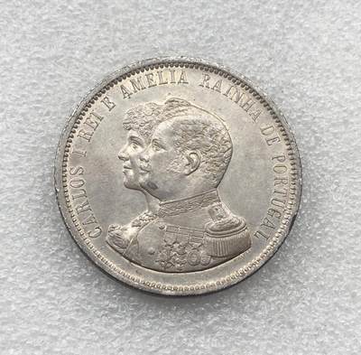 世界钱币专场拍卖 每周二开拍 1898年葡萄牙卡洛斯一世400周年1000瑞斯银币