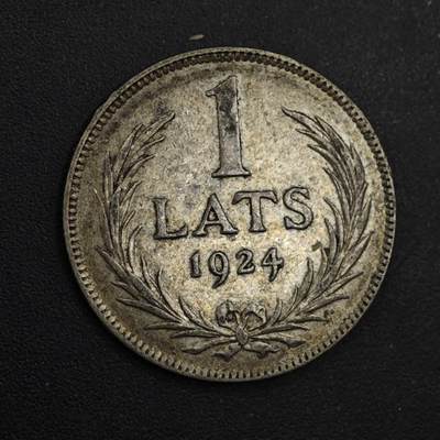 【淘币小摊】实时拍第九百零二拍   银币场    每周一统一发货 拉脱维亚1924年1拉特银币