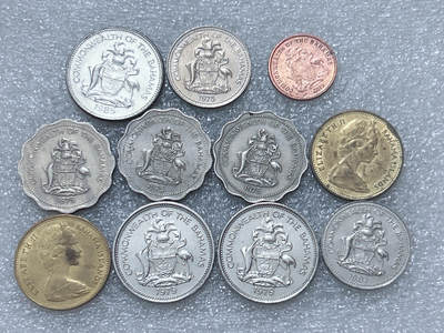 第一海外回流一元起拍收藏 散集专场  第313期 巴哈马硬币🇧🇸11枚