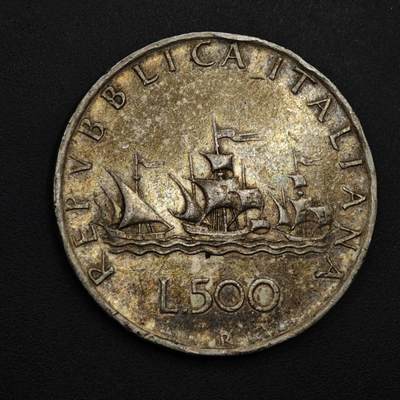 【淘币小摊】实时拍第九百零二拍   银币场    每周一统一发货 意大利1960年帆船女神500里拉银币