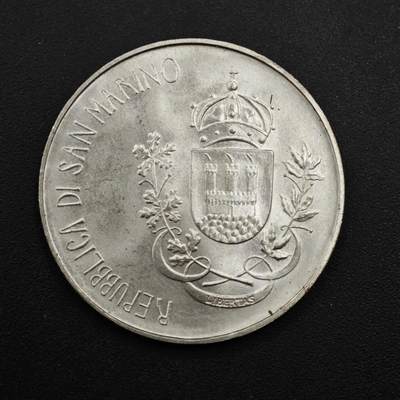 【淘币小摊】实时拍第九百零二拍   银币场    每周一统一发货 圣马力诺1981年500里拉银币