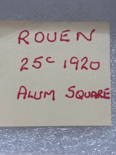 文馨钱币收藏第 302 场，国外回流老铜币，中东阿拉伯地区，拉美等国货币，30 号 1 号二连拍，长期接代拍业务，预计 4 月 4-5 号发货 1920 年法国鲁昂市紧急货币 25 分