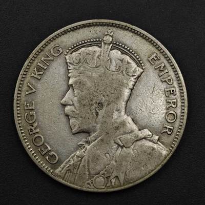 【淘币小摊】实时拍第九百零二拍   银币场    每周一统一发货 新西兰1935年乔治五世半克朗银币