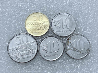 第一海外回流一元起拍收藏 散集专场  第313期 巴拉圭硬币 5枚