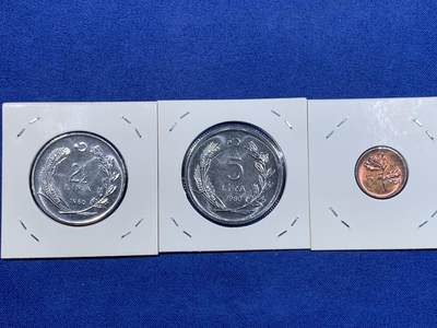 《竞宝斋》第484场 周日，周一，周二 3场连拍 （全场包邮）20级店铺 欢迎送拍 三枚一组 土耳其1980年捕鱼F.A.O纪念币