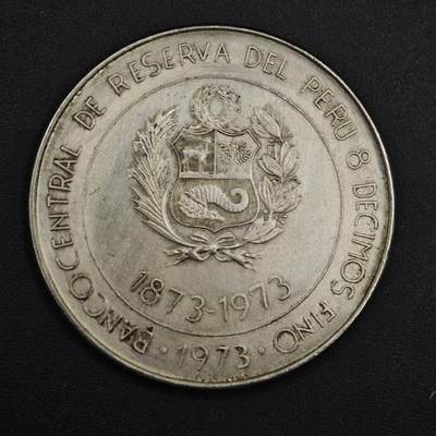 【淘币小摊】实时拍第九百零二拍   银币场    每周一统一发货 秘鲁1973年100索尔银币