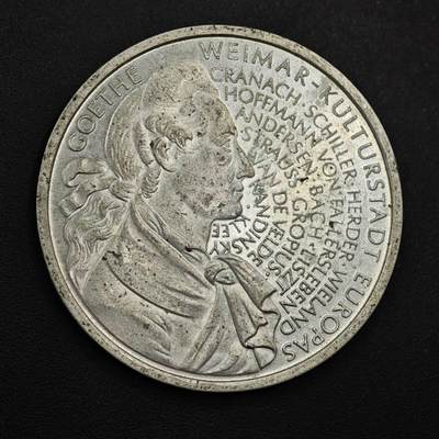 【淘币小摊】实时拍第九百零二拍   银币场    每周一统一发货 德国1999年歌德诞辰250周年10马克银币