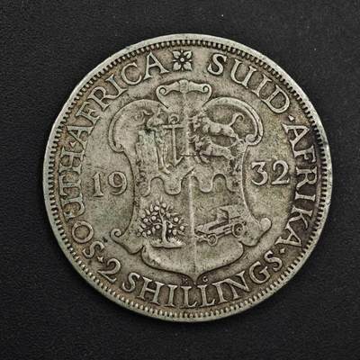 【淘币小摊】实时拍第九百零二拍   银币场    每周一统一发货 南非1932年乔治五世2先令银币