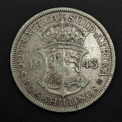 【淘币小摊】实时拍第九百零二拍   银币场    每周一统一发货 南非1943年乔治六世2.5先令银币