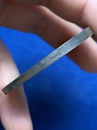 《竞宝斋》第484场 周日，周一，周二 3场连拍 （全场包邮）20级店铺 欢迎送拍 法国镀银铜章 巴黎城市劳动奖章 55.4克 50mm 铜标边铭