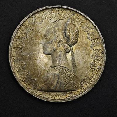 【淘币小摊】实时拍第九百零二拍   银币场    每周一统一发货 意大利1967年帆船女神500里拉银币