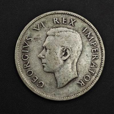 【淘币小摊】实时拍第九百零二拍   银币场    每周一统一发货 南非1940年乔治六世2先令银币