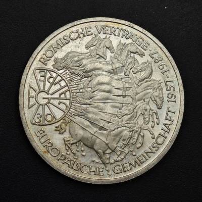 【淘币小摊】实时拍第九百零二拍   银币场    每周一统一发货 德国1987年罗马条约30周年10马克银币