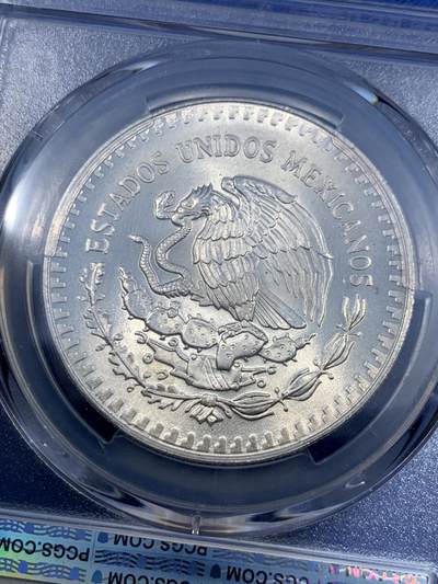 《竞宝斋》第484场 周日，周一，周二 3场连拍 （全场包邮）20级店铺 欢迎送拍 PCGS MS66 墨西哥 1990年 1盎司 自由女神银币 世界主流投资银币之一 老版币面