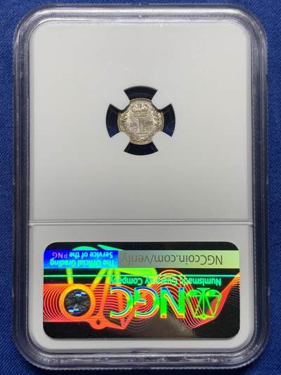 《竞宝斋》第484场 周日，周一，周二 3场连拍 （全场包邮）20级店铺 欢迎送拍 NGC MS63 英国 1822年 乔治四世1便士灌足节银币 细节非常好，此品种较为顶级的状态，麦稀奇少见。