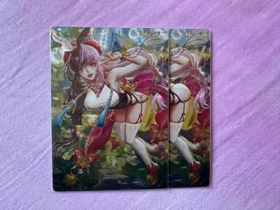 月落卡牌大清仓第10期 异界水浒神姬   卡玩帕克   菜园子张青   双联粗闪卡两张