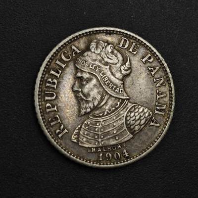 【淘币小摊】实时拍第九百零二拍   银币场    每周一统一发货 巴拿马1904年5分银币