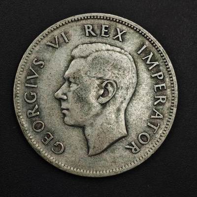 【淘币小摊】实时拍第九百零二拍   银币场    每周一统一发货 南非1942年乔治六世2.5先令银币