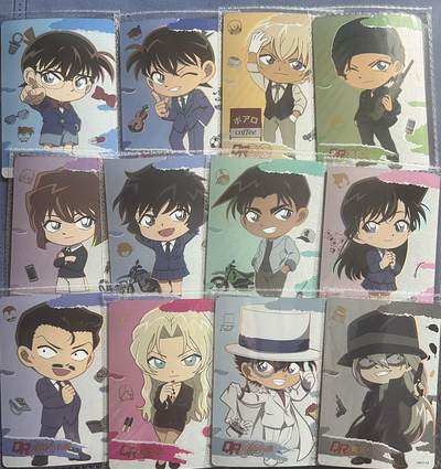 【随心含颖卡拍58期】卡游/集卡社/卡卡沃 抽卡机专场拍卖【无佣金】 柯南 第二弹 Q版 12张 超可爱 已绝版