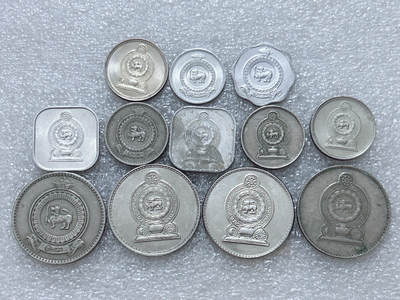 第一海外回流一元起拍收藏 散集专场  第313期 斯里兰卡硬币🇱🇰12枚