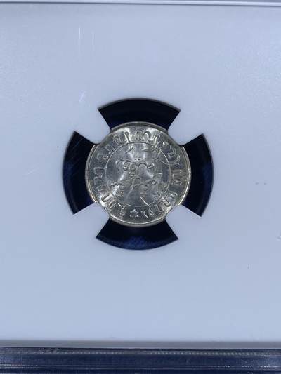 《竞宝斋》第484场 周日，周一，周二 3场连拍 （全场包邮）20级店铺 欢迎送拍 NGC MS66 荷属东印度群岛（今印尼）1942年1/10盾银币