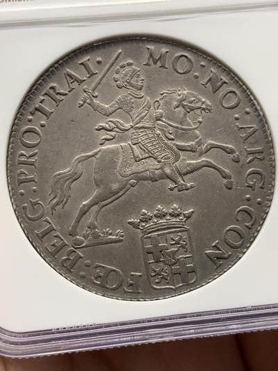 《竞宝斋》第484场 周日，周一，周二 3场连拍 （全场包邮）20级店铺 欢迎送拍 NGC AU58 荷兰 1784年 1杜卡特 荷兰马剑 银币 打制极美，细节清晰，季军分，该版NGC入盒数仅仅18枚，更高分5枚。