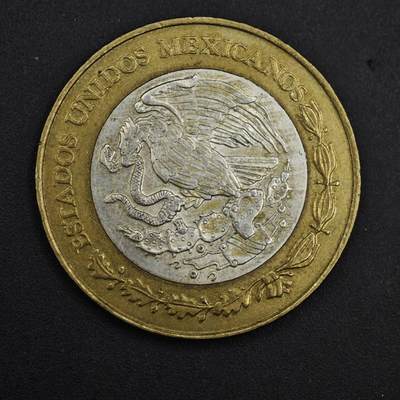 【淘币小摊】实时拍第九百零二拍   银币场    每周一统一发货 墨西哥1993年20比索银芯币