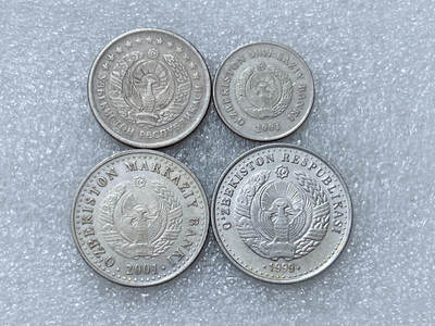 第一海外回流一元起拍收藏 散集专场  第313期 乌兹别克斯坦硬币 4枚