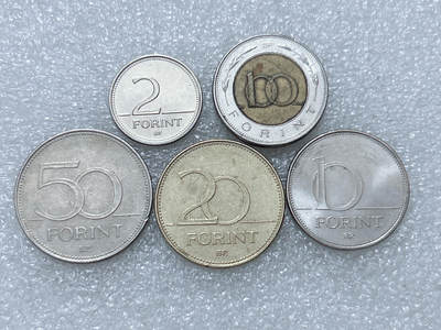 第一海外回流一元起拍收藏 散集专场  第313期 匈牙利硬币5枚套