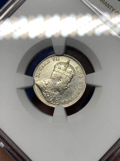 《竞宝斋》第484场 周日，周一，周二 3场连拍 （全场包邮）20级店铺 欢迎送拍 NGC AUD 香港 1904年 维多利亚 一毫 银币 人像保持不错