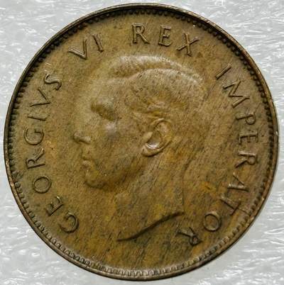 文馨钱币收藏第 302 场，国外回流老铜币，中东阿拉伯地区，拉美等国货币，30 号 1 号二连拍，长期接代拍业务，预计 4 月 4-5 号发货 少见极美品 1946 年英属南非乔治六世 1/4 便士铜币