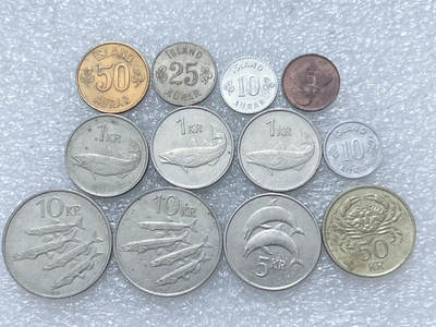 第一海外回流一元起拍收藏 散集专场  第313期 - 冰岛硬币🇮🇸12枚