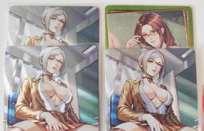 第114期阳大大卡牌拍卖第114期（持续收拍品，周五晚上九点截拍，进群福利早知道） 【自制卡】动漫老师性感  粗闪4张