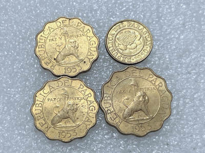 第一海外回流一元起拍收藏 散集专场  第313期 巴拉圭硬币 4枚