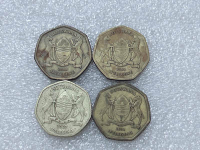 第一海外回流一元起拍收藏 散集专场  第313期 博茨瓦纳硬币 4枚