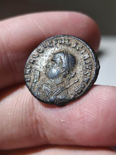 星盘世界钱币 5.2年度精品币大拍 一周年抽奖活动 罗马帝国钱币  小李锡尼（李锡尼二世）  富利铜币  公元317–320年  安条克造币厂