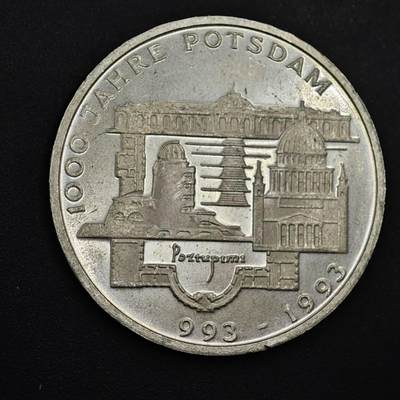 【淘币小摊】实时拍第九百零二拍   银币场    每周一统一发货 德国1993年波茨坦1000年10马克银币