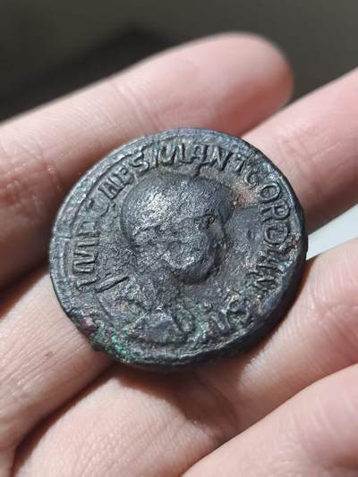 星盘世界钱币 5.2年度精品币大拍 一周年抽奖活动 - 超大重铜币！皮斯迪亚的安条克发行 戈尔迪安三世 公元238-244年 双胜利女神 棕榈树上刻着SR的盾牌，底下有两个俘虏 非常有趣