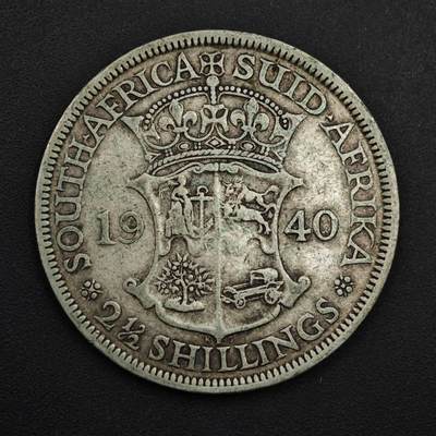 【淘币小摊】实时拍第九百零二拍   银币场    每周一统一发货 南非1940年乔治六世2.5先令银币