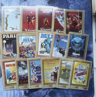 【随心含颖卡拍58期】卡游/集卡社/卡卡沃 抽卡机专场拍卖【无佣金】 集卡社 迪斯尼 海报卡 16张