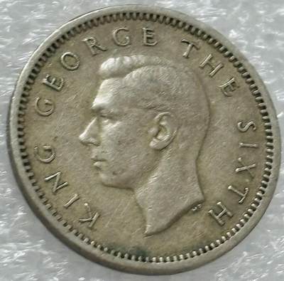 文馨钱币收藏第 302 场，国外回流老铜币，中东阿拉伯地区，拉美等国货币，30 号 1 号二连拍，长期接代拍业务，预计 4 月 4-5 号发货 1952 年英属新西兰乔治六世 3 便士，关门版