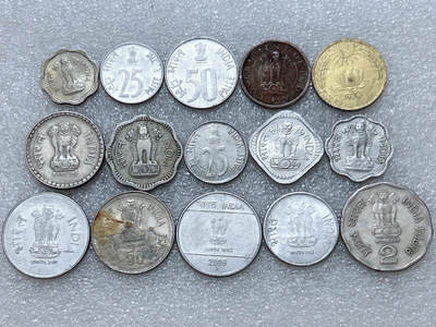 第一海外回流一元起拍收藏 散集专场  第313期 印度硬币🇮🇳 15枚